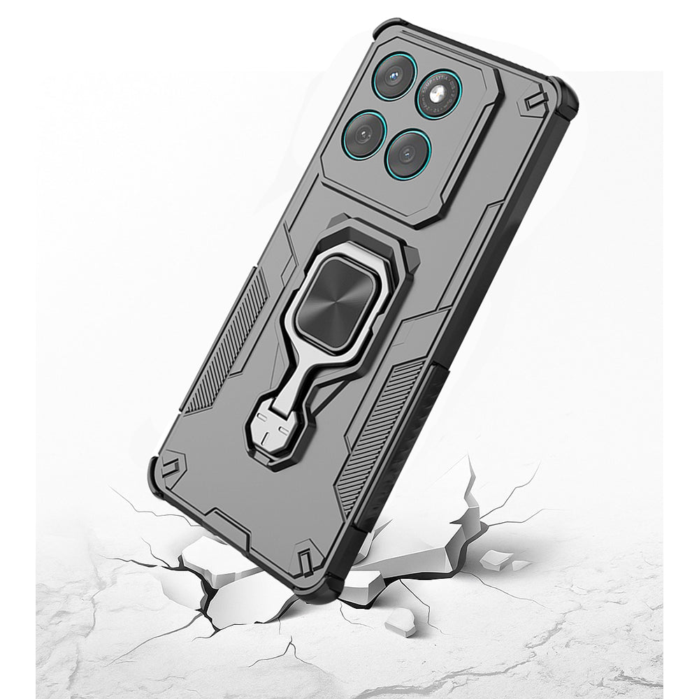 Hybrid Military Grade Armor Kickstand Rotating Ring Holder Case for Motorola Moto Edge 60 5G / Edge 60 Fusion 5G