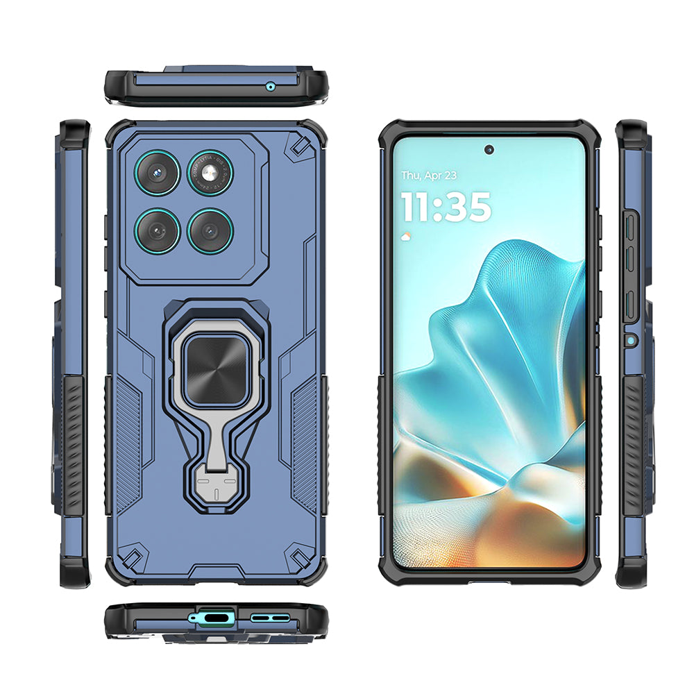 Hybrid Military Grade Armor Kickstand Rotating Ring Holder Case for Motorola Moto Edge 60 5G / Edge 60 Fusion 5G