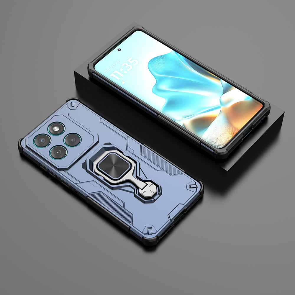 Hybrid Military Grade Armor Kickstand Rotating Ring Holder Case for Motorola Moto Edge 60 5G / Edge 60 Fusion 5G