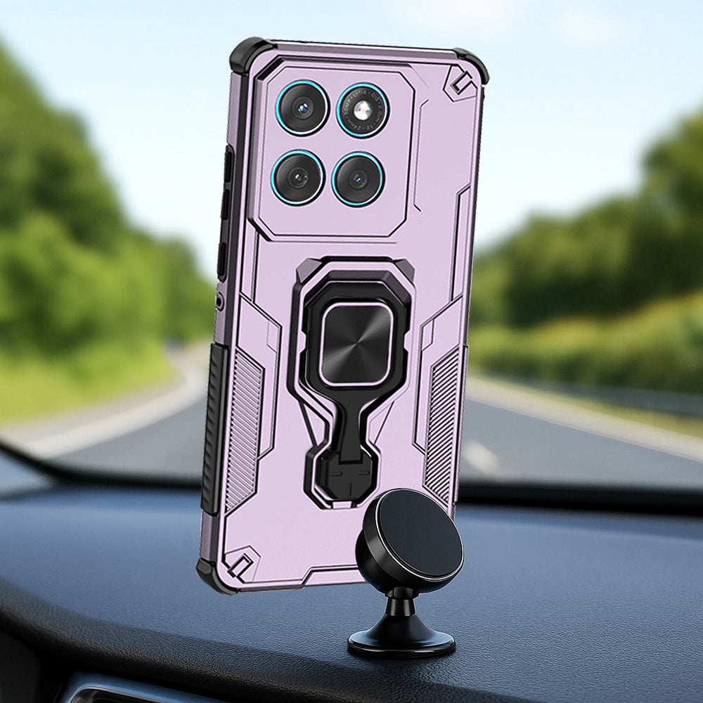 Hybrid Military Grade Armor Kickstand Rotating Ring Holder Case for Motorola Moto Edge 60 5G / Edge 60 Fusion 5G