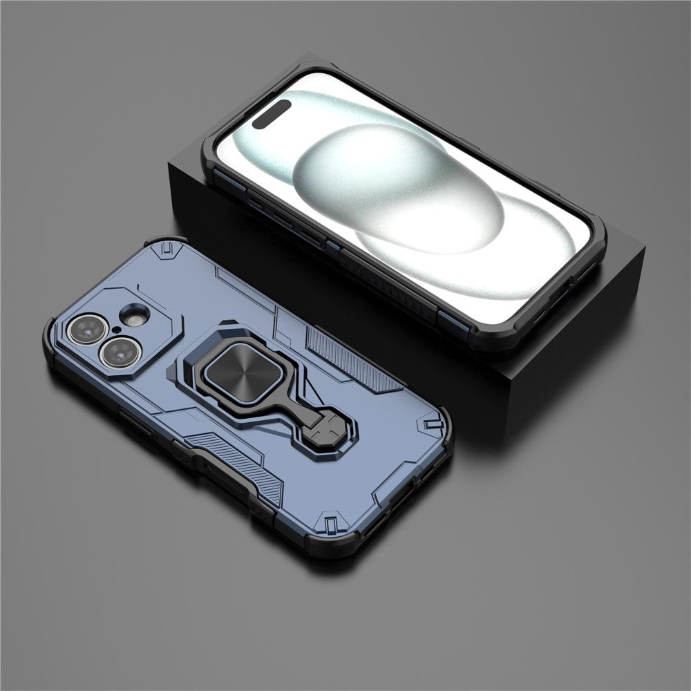 Hybrid Military Grade Armor Kickstand Rotating Ring Holder Case for Apple iPhone 17