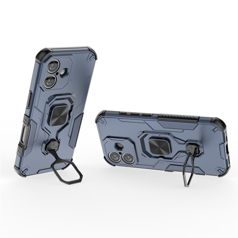 Hybrid Military Grade Armor Kickstand Rotating Ring Holder Case for Apple iPhone 17