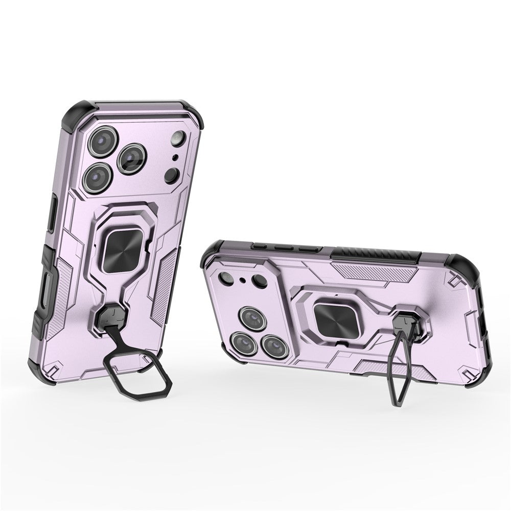 Hybrid Military Grade Armor Kickstand Rotating Ring Holder Case for Apple iPhone 17 Pro