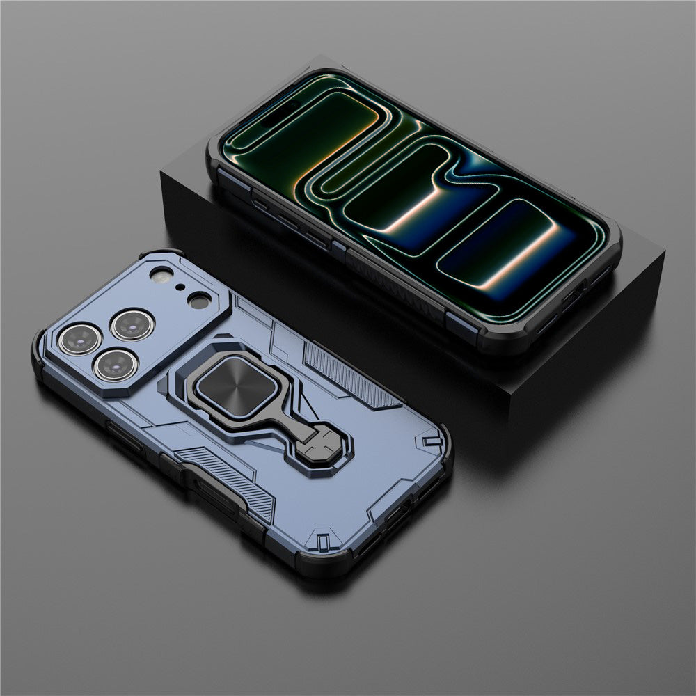 Hybrid Military Grade Armor Kickstand Rotating Ring Holder Case for Apple iPhone 17 Pro Max