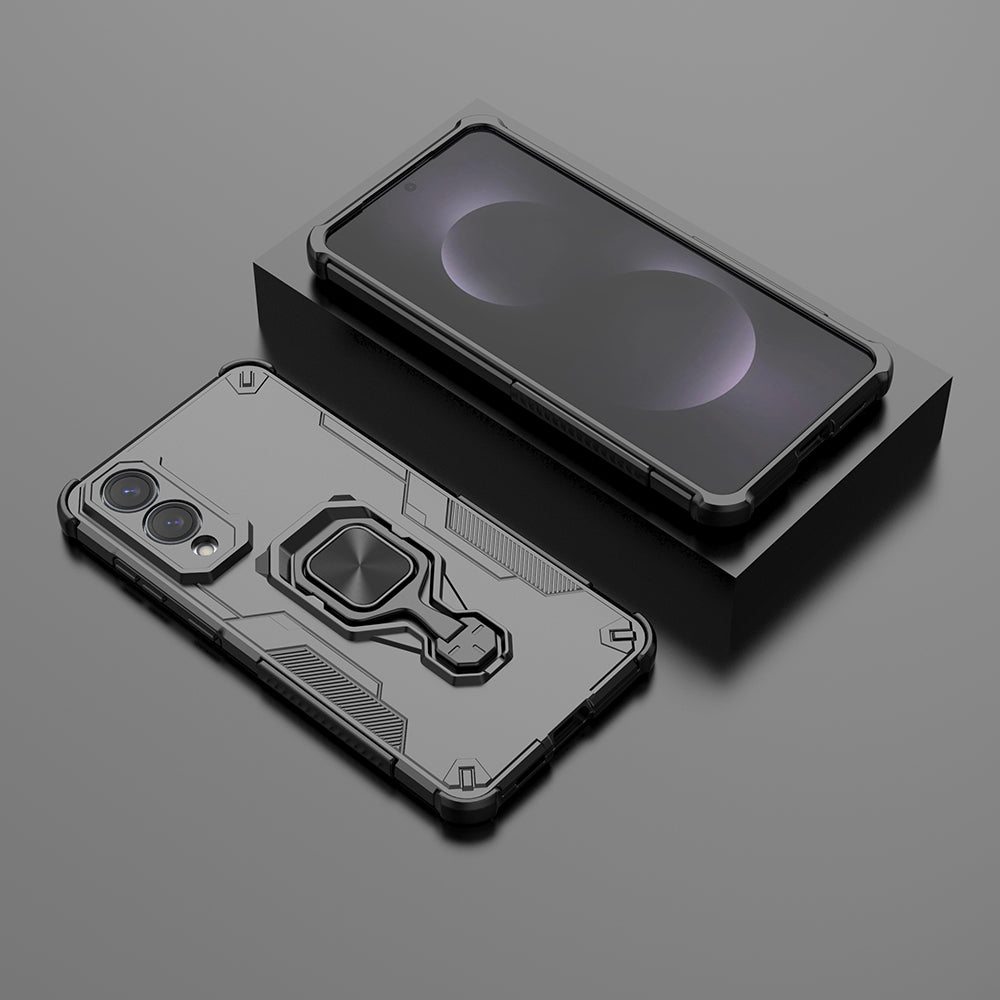 Hybrid Military Grade Armor Kickstand Rotating Ring Holder Case for Samsung Galaxy S25 Edge 5G