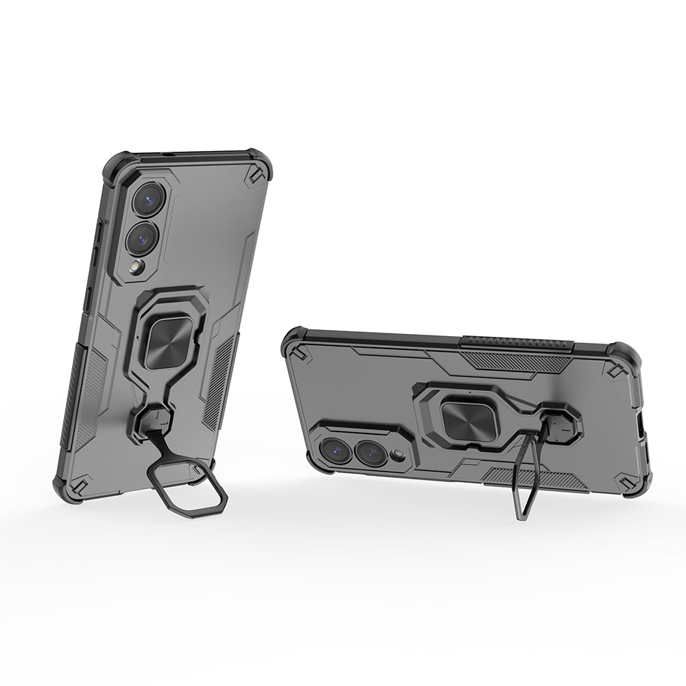 Hybrid Military Grade Armor Kickstand Rotating Ring Holder Case for Samsung Galaxy S25 Edge 5G