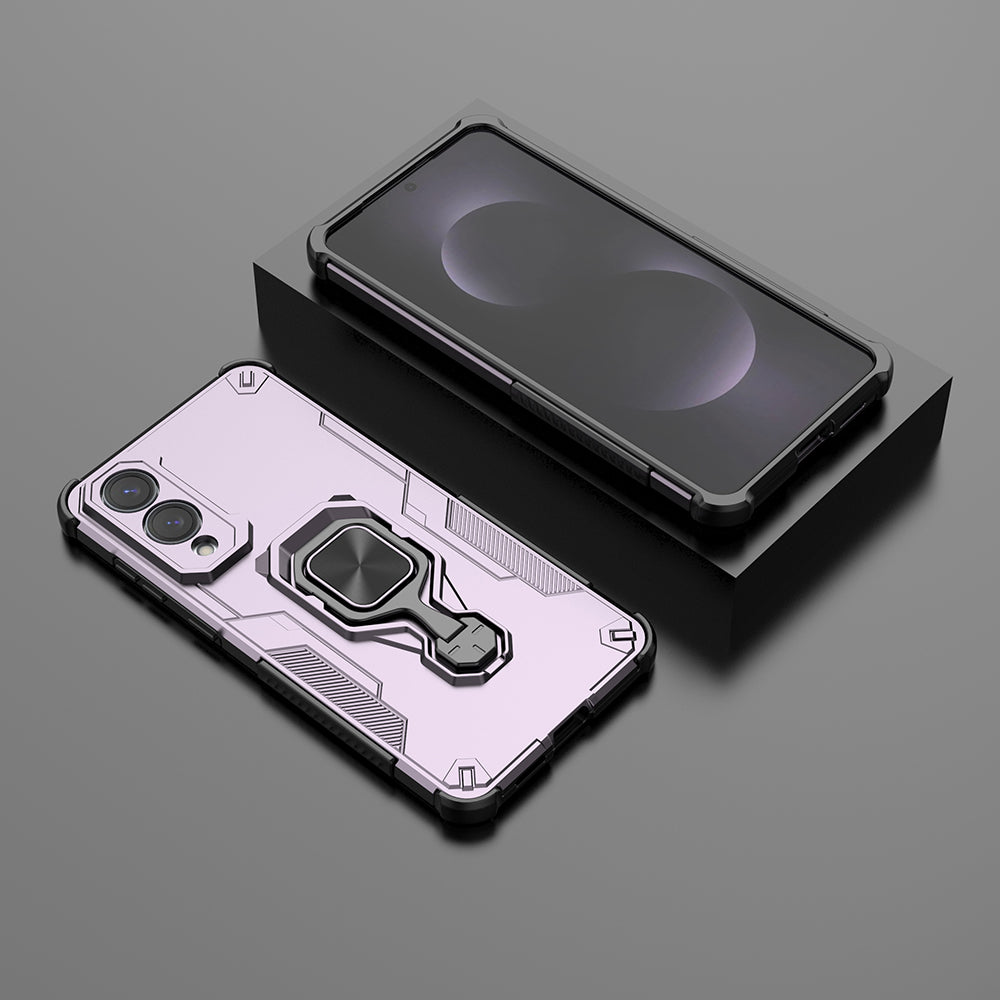 Hybrid Military Grade Armor Kickstand Rotating Ring Holder Case for Samsung Galaxy S25 Edge 5G