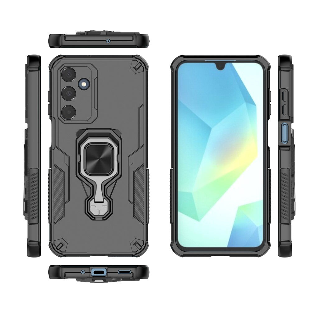 Hybrid Military Grade Armor Kickstand Rotating Ring Holder Case for Samsung Galaxy M36 5G