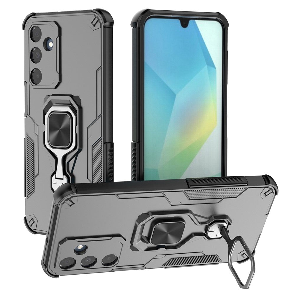 Hybrid Military Grade Armor Kickstand Rotating Ring Holder Case for Samsung Galaxy M36 5G