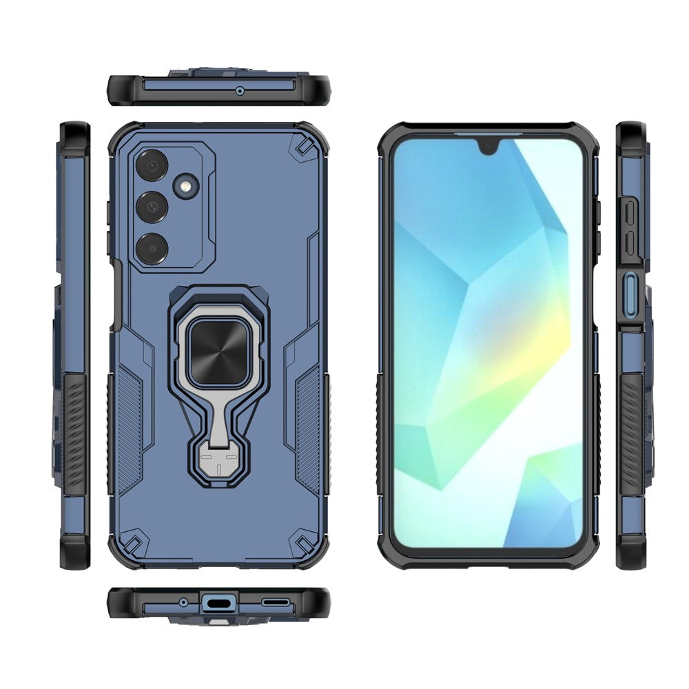 Hybrid Military Grade Armor Kickstand Rotating Ring Holder Case for Samsung Galaxy M36 5G
