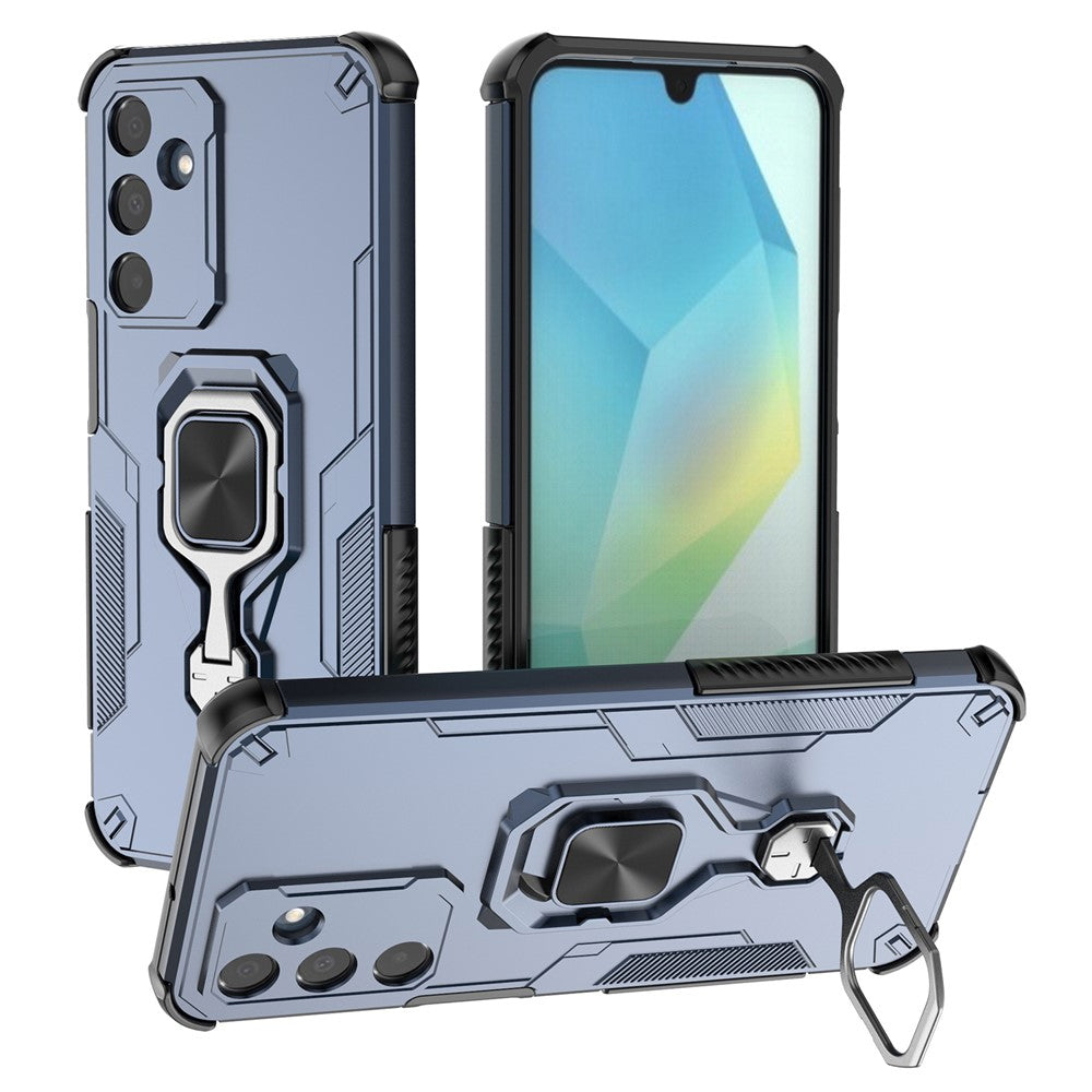 Hybrid Military Grade Armor Kickstand Rotating Ring Holder Case for Samsung Galaxy M36 5G