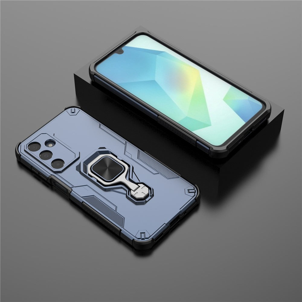 Hybrid Military Grade Armor Kickstand Rotating Ring Holder Case for Samsung Galaxy M36 5G