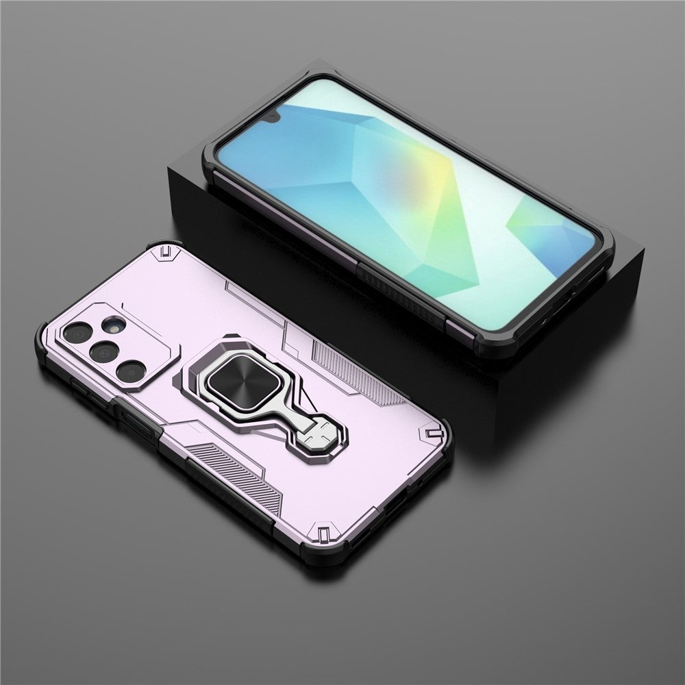 Hybrid Military Grade Armor Kickstand Rotating Ring Holder Case for Samsung Galaxy M36 5G