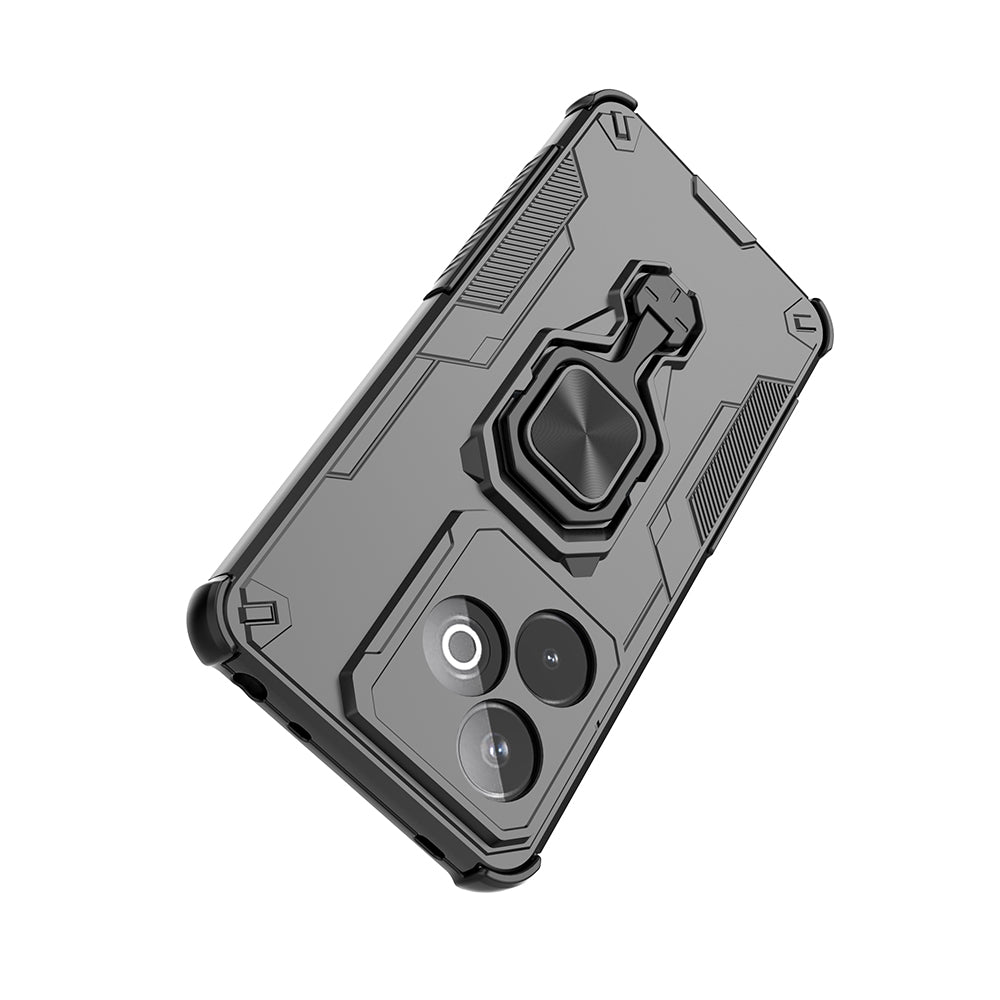 Hybrid Military Grade Armor Kickstand Rotating Ring Holder Case for Realme GT 7 5G / 7T 5G
