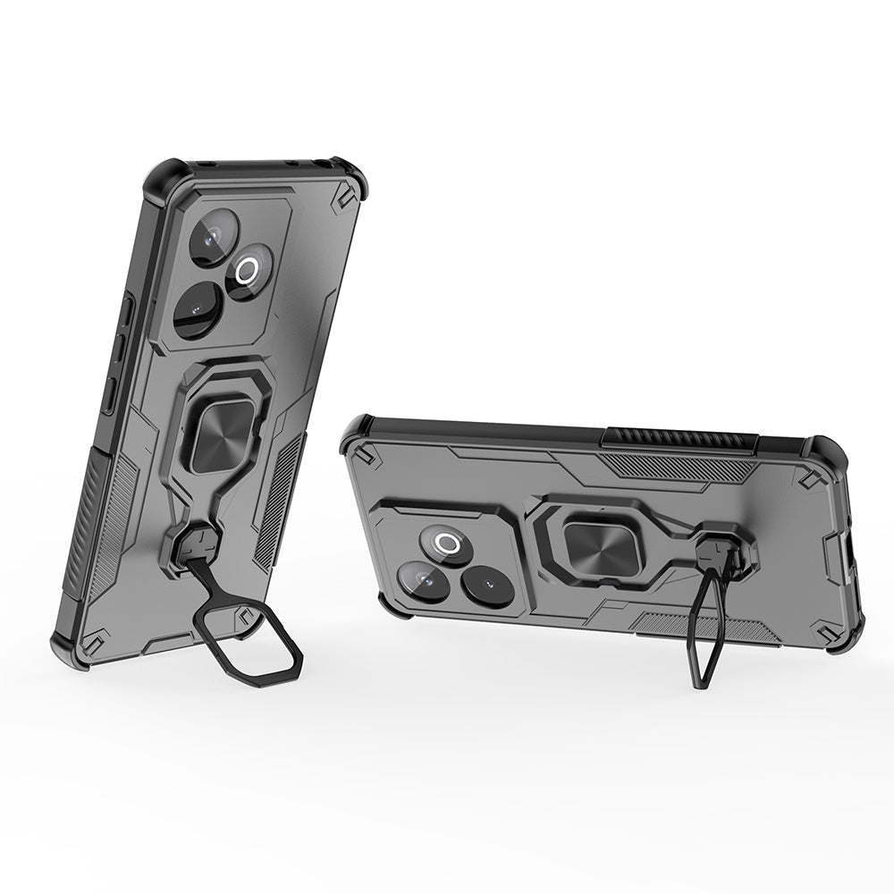 Hybrid Military Grade Armor Kickstand Rotating Ring Holder Case for Realme GT 7 5G / 7T 5G