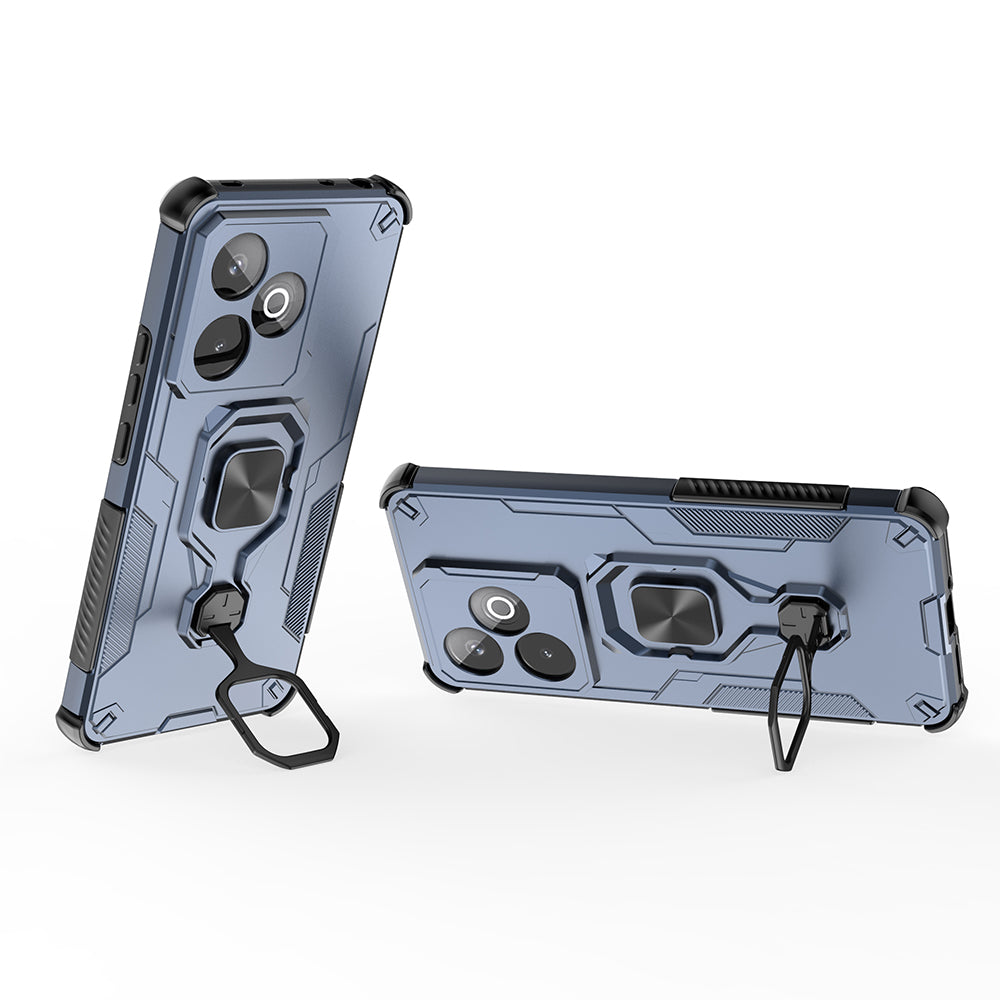 Hybrid Military Grade Armor Kickstand Rotating Ring Holder Case for Realme GT 7 5G / 7T 5G