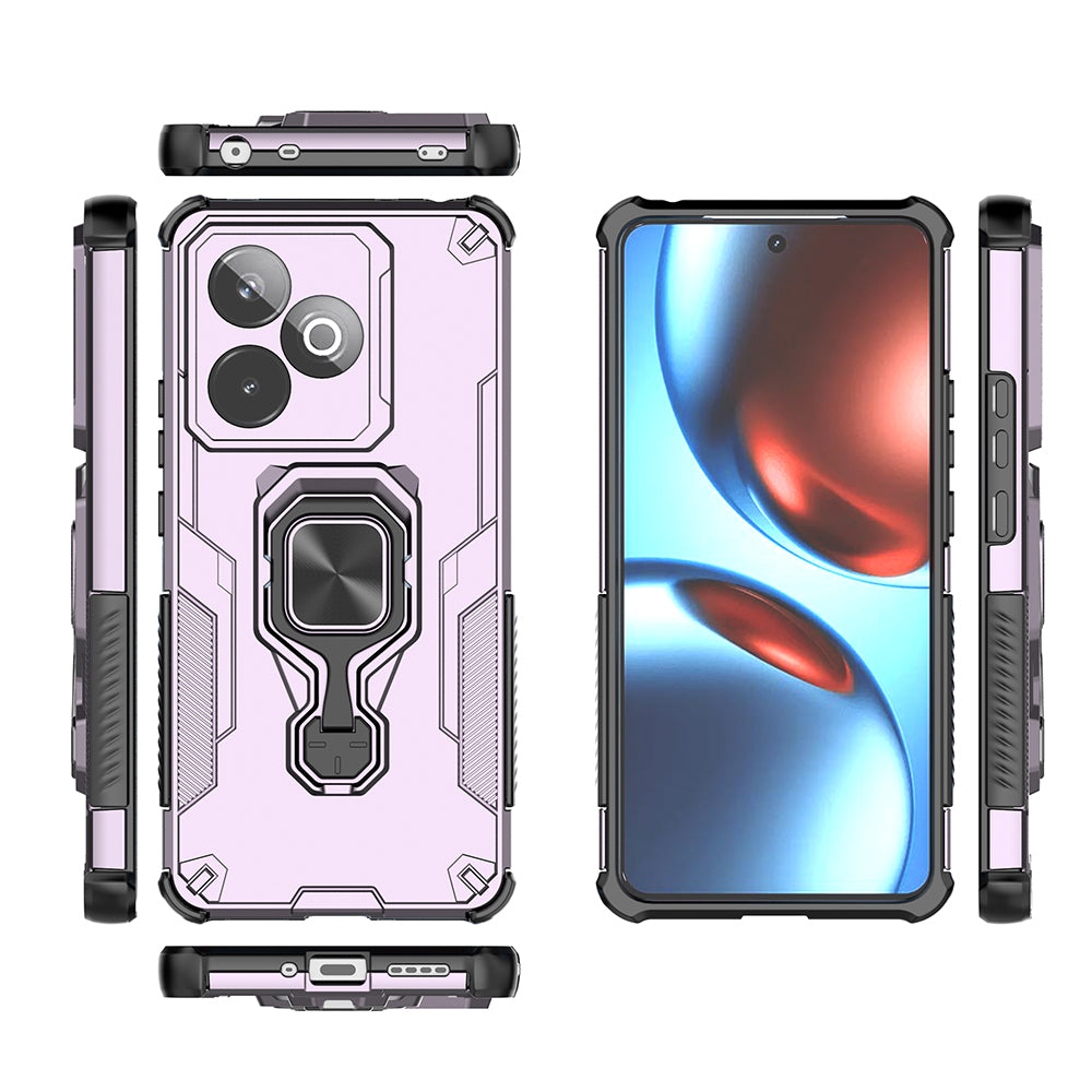Hybrid Military Grade Armor Kickstand Rotating Ring Holder Case for Realme GT 7 5G / 7T 5G