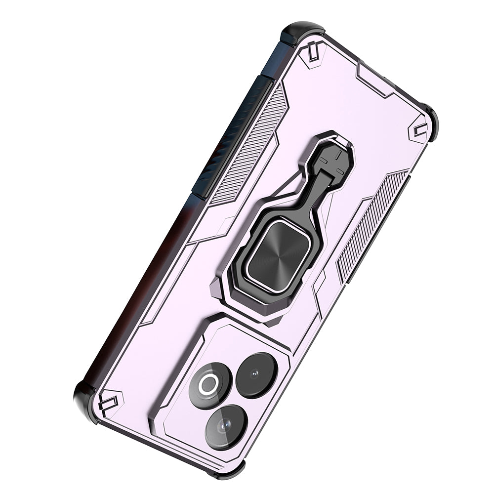 Hybrid Military Grade Armor Kickstand Rotating Ring Holder Case for Realme GT 7 5G / 7T 5G