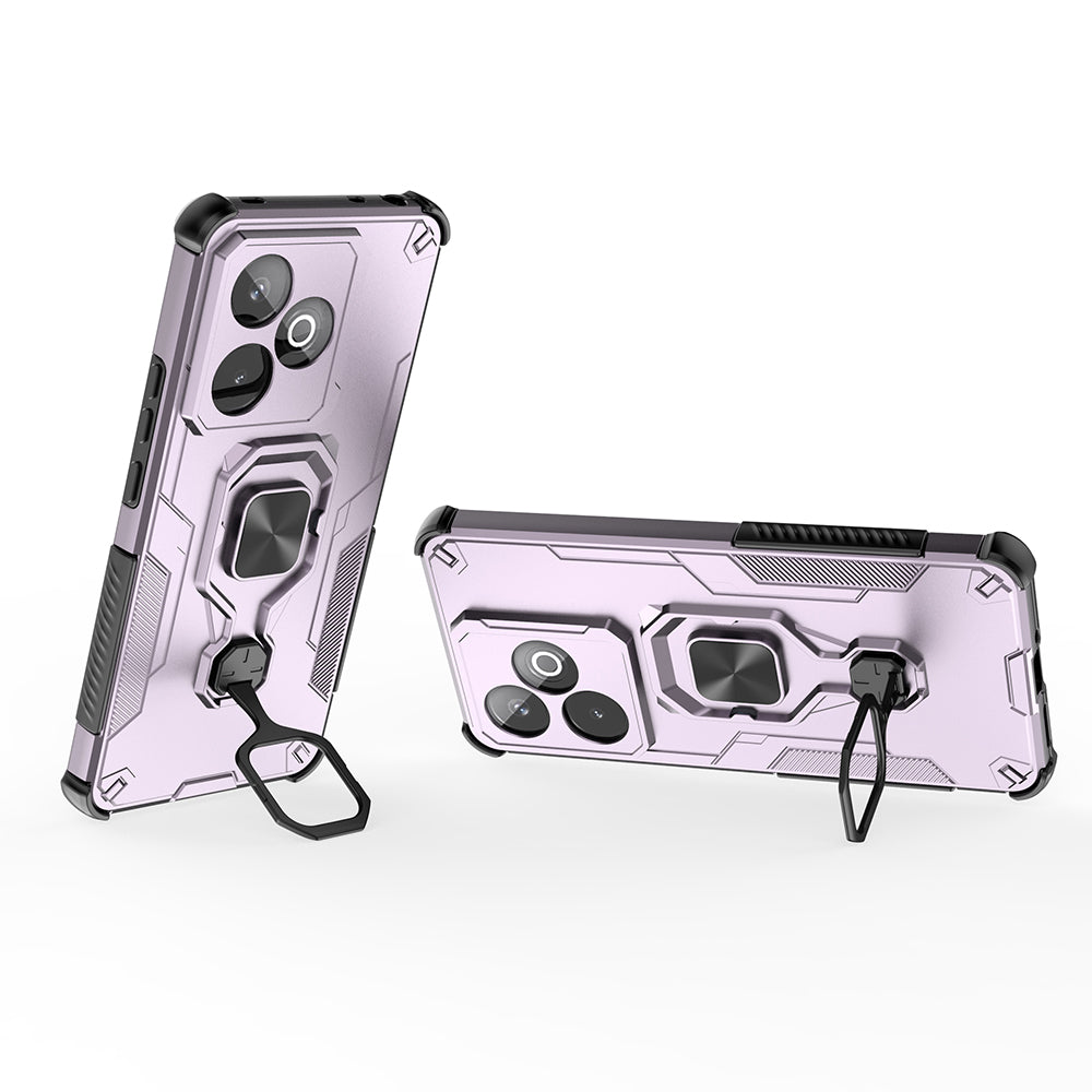 Hybrid Military Grade Armor Kickstand Rotating Ring Holder Case for Realme GT 7 5G / 7T 5G