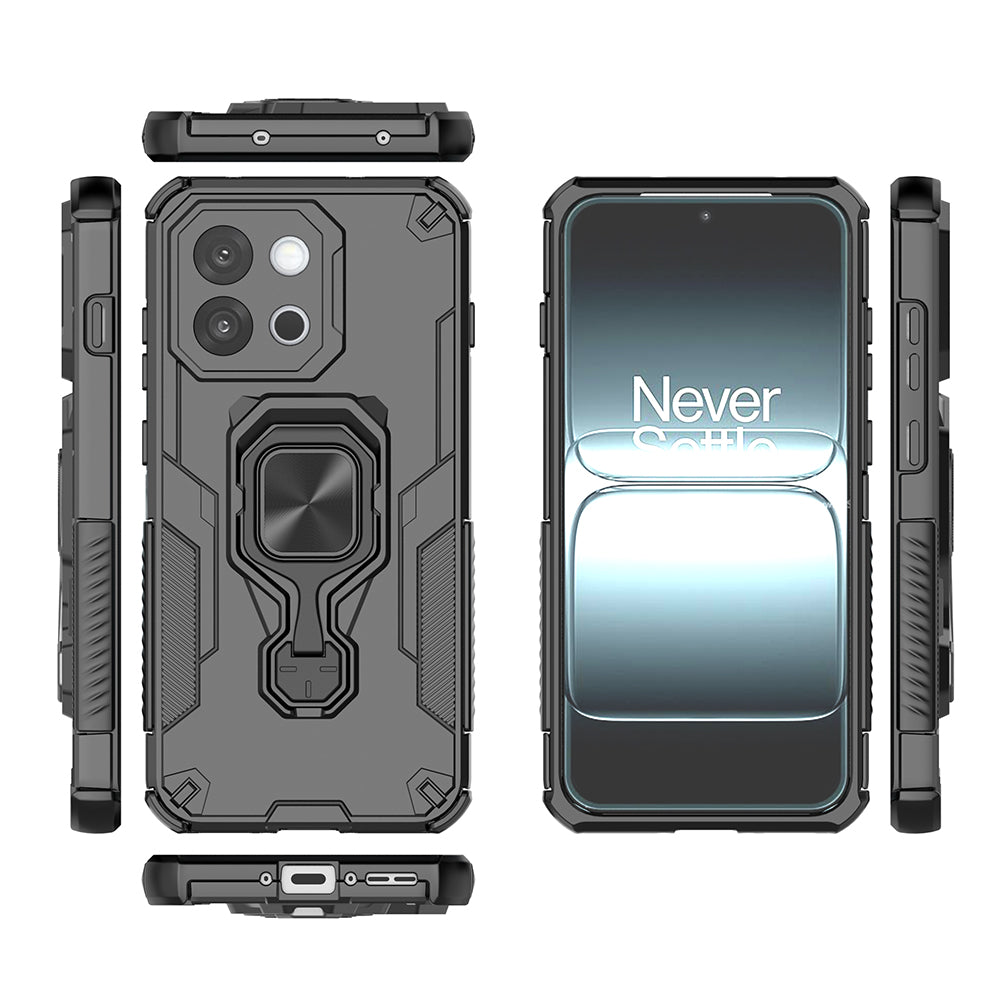Hybrid Military Grade Armor Kickstand Rotating Ring Holder Case for OnePlus 13s 5G / 13T 5G