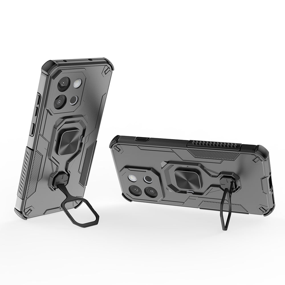 Hybrid Military Grade Armor Kickstand Rotating Ring Holder Case for OnePlus 13s 5G / 13T 5G