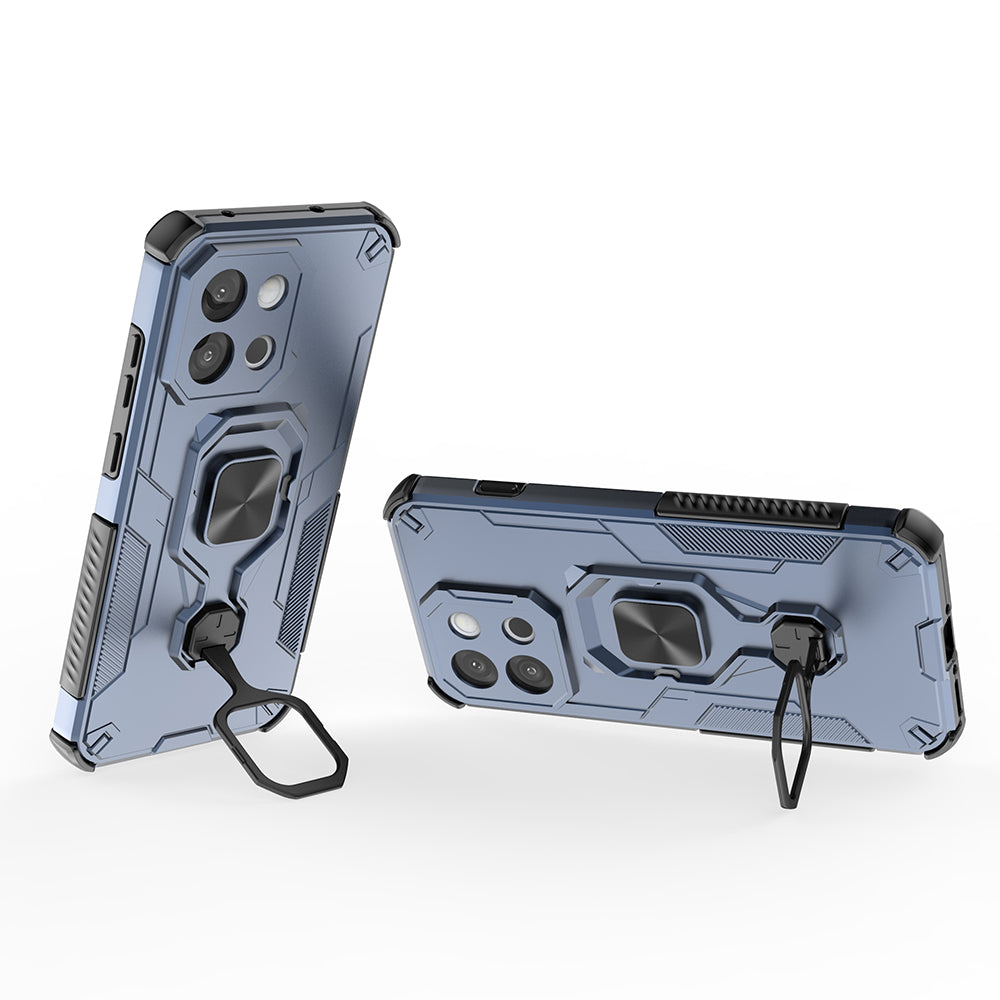 Hybrid Military Grade Armor Kickstand Rotating Ring Holder Case for OnePlus 13s 5G / 13T 5G