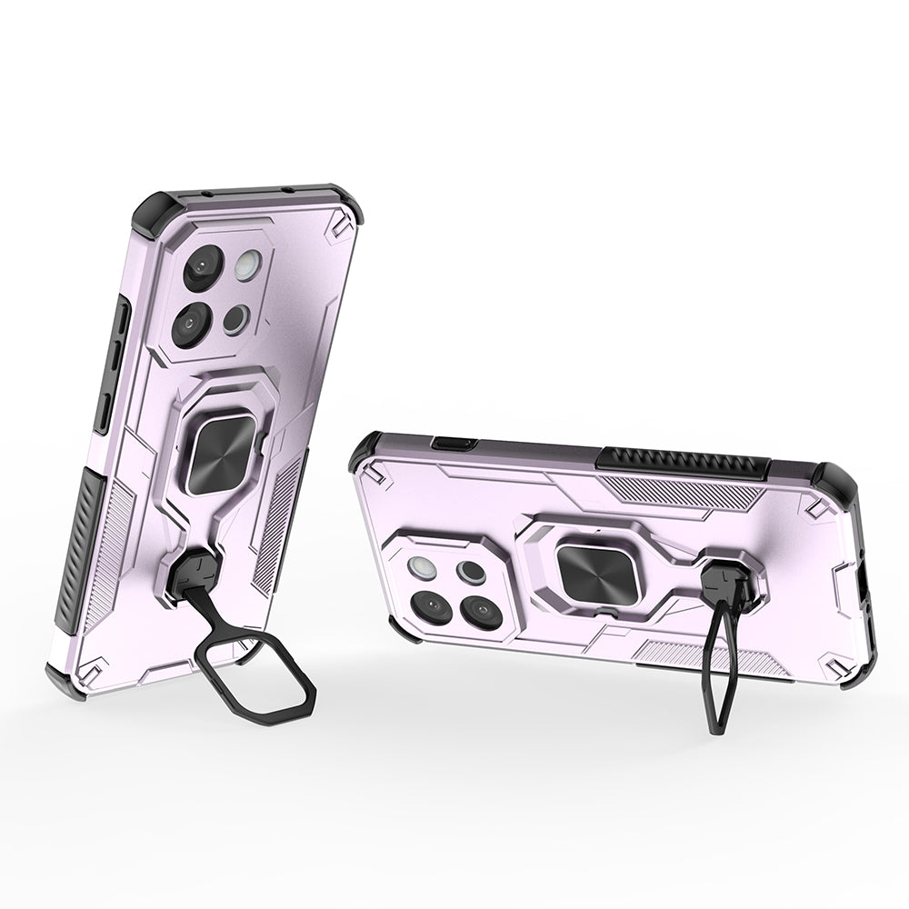 Hybrid Military Grade Armor Kickstand Rotating Ring Holder Case for OnePlus 13s 5G / 13T 5G