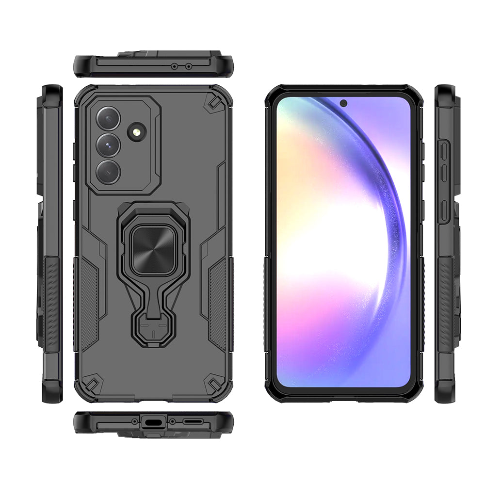 Hybrid Military Grade Armor Kickstand Rotating Ring Holder Case for Samsung Galaxy A56 5G