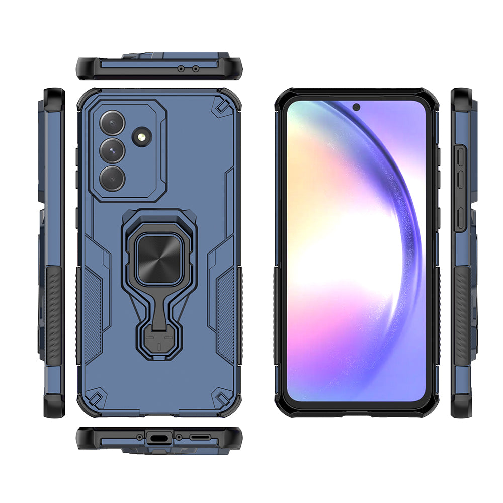 Hybrid Military Grade Armor Kickstand Rotating Ring Holder Case for Samsung Galaxy A56 5G