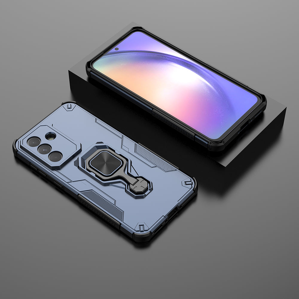 Hybrid Military Grade Armor Kickstand Rotating Ring Holder Case for Samsung Galaxy A56 5G
