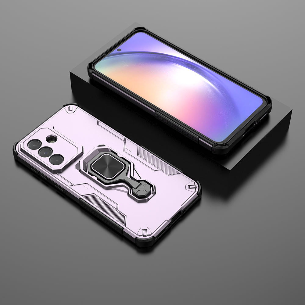 Hybrid Military Grade Armor Kickstand Rotating Ring Holder Case for Samsung Galaxy A56 5G