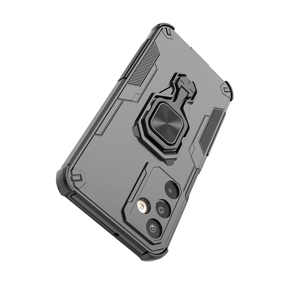 Hybrid Military Grade Armor Kickstand Rotating Ring Holder Case for Samsung Galaxy M16 5G / F16 5G