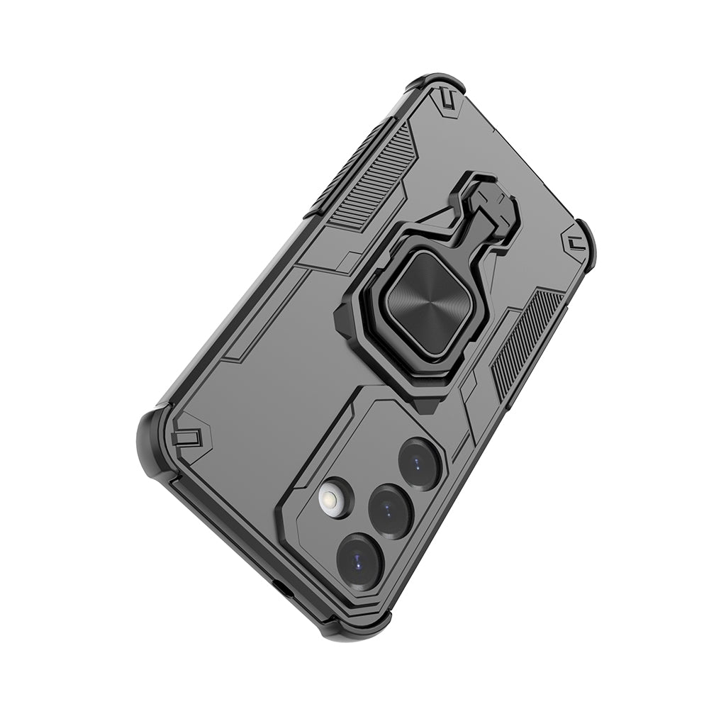 Hybrid Military Grade Armor Kickstand Rotating Ring Holder Case for Samsung Galaxy S25 5G