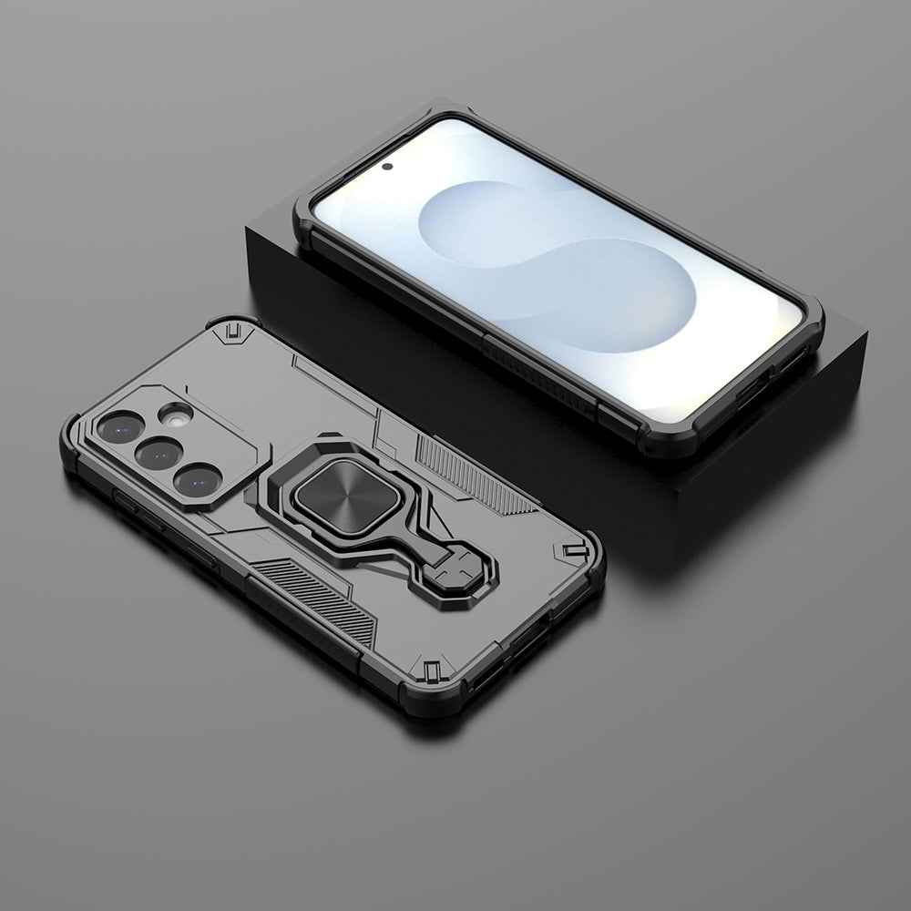 Hybrid Military Grade Armor Kickstand Rotating Ring Holder Case for Samsung Galaxy S25 5G
