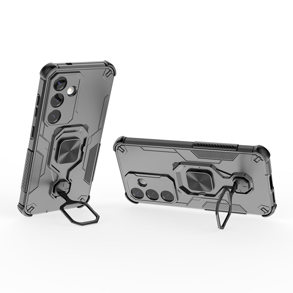 Hybrid Military Grade Armor Kickstand Rotating Ring Holder Case for Samsung Galaxy S25 5G