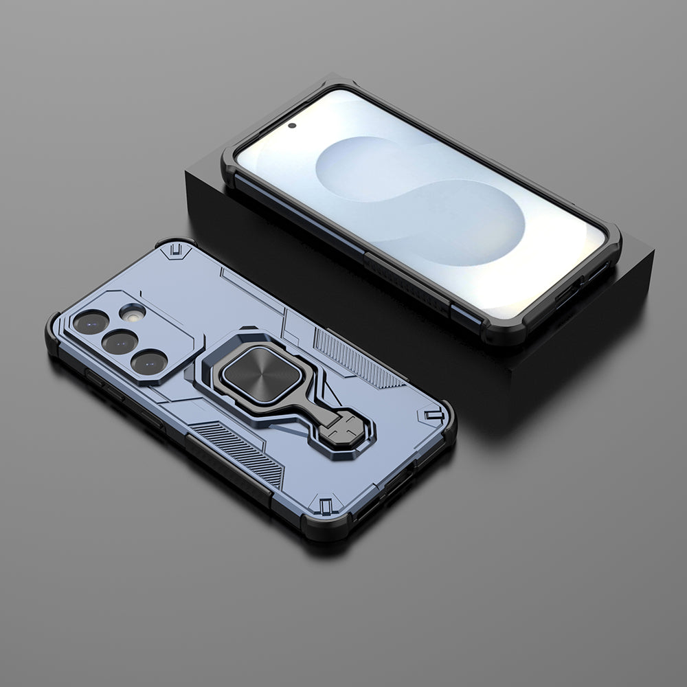 Hybrid Military Grade Armor Kickstand Rotating Ring Holder Case for Samsung Galaxy S25 5G