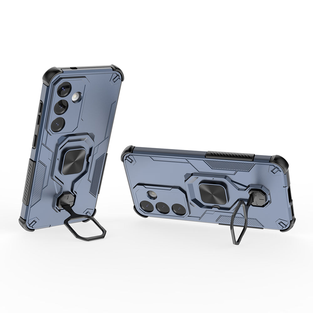 Hybrid Military Grade Armor Kickstand Rotating Ring Holder Case for Samsung Galaxy S25 5G