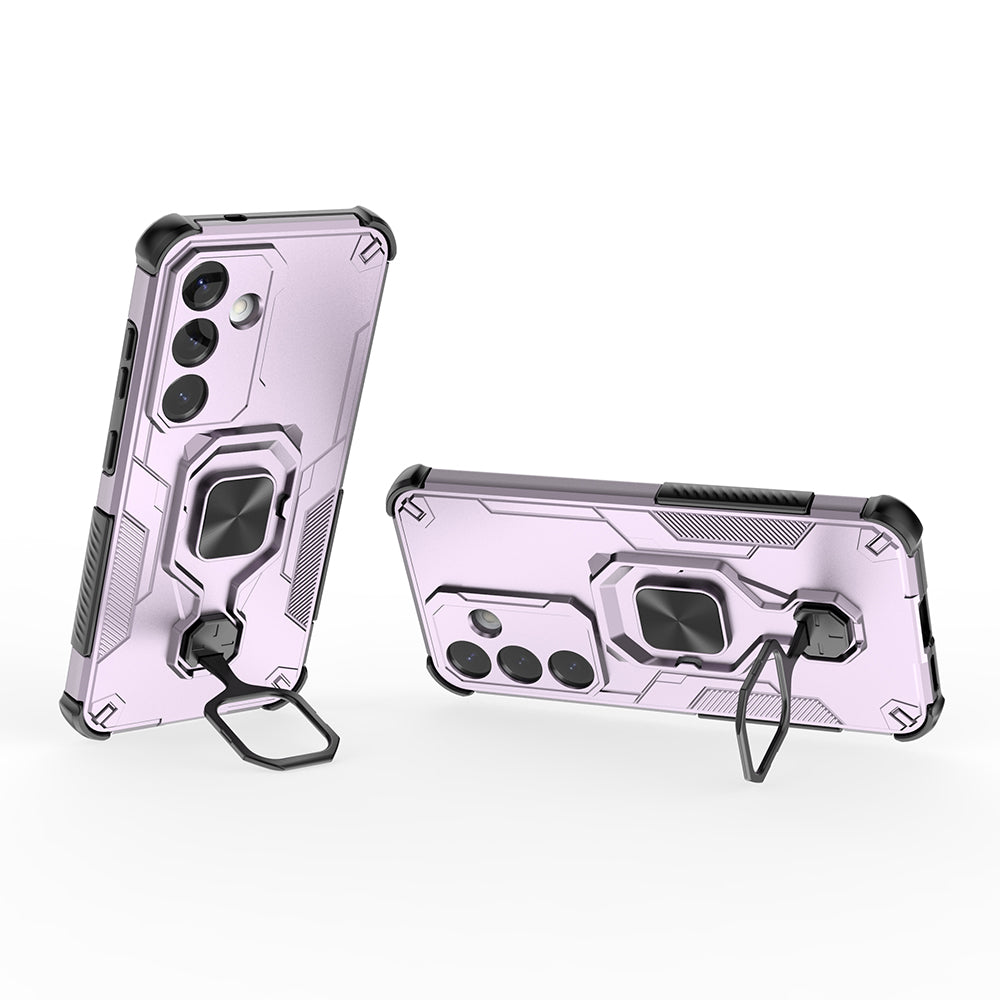 Hybrid Military Grade Armor Kickstand Rotating Ring Holder Case for Samsung Galaxy S25 5G