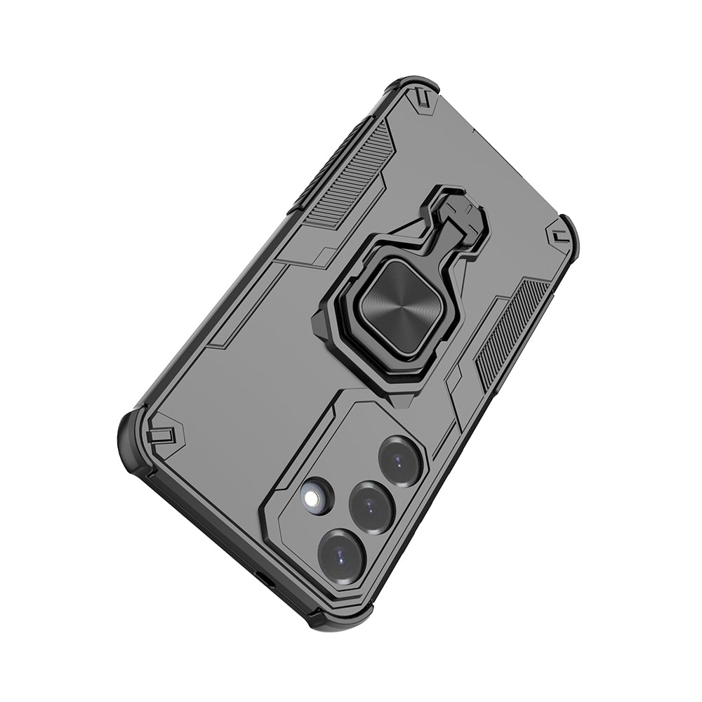 Hybrid Military Grade Armor Kickstand Rotating Ring Holder Case for Samsung Galaxy S25 Plus 5G