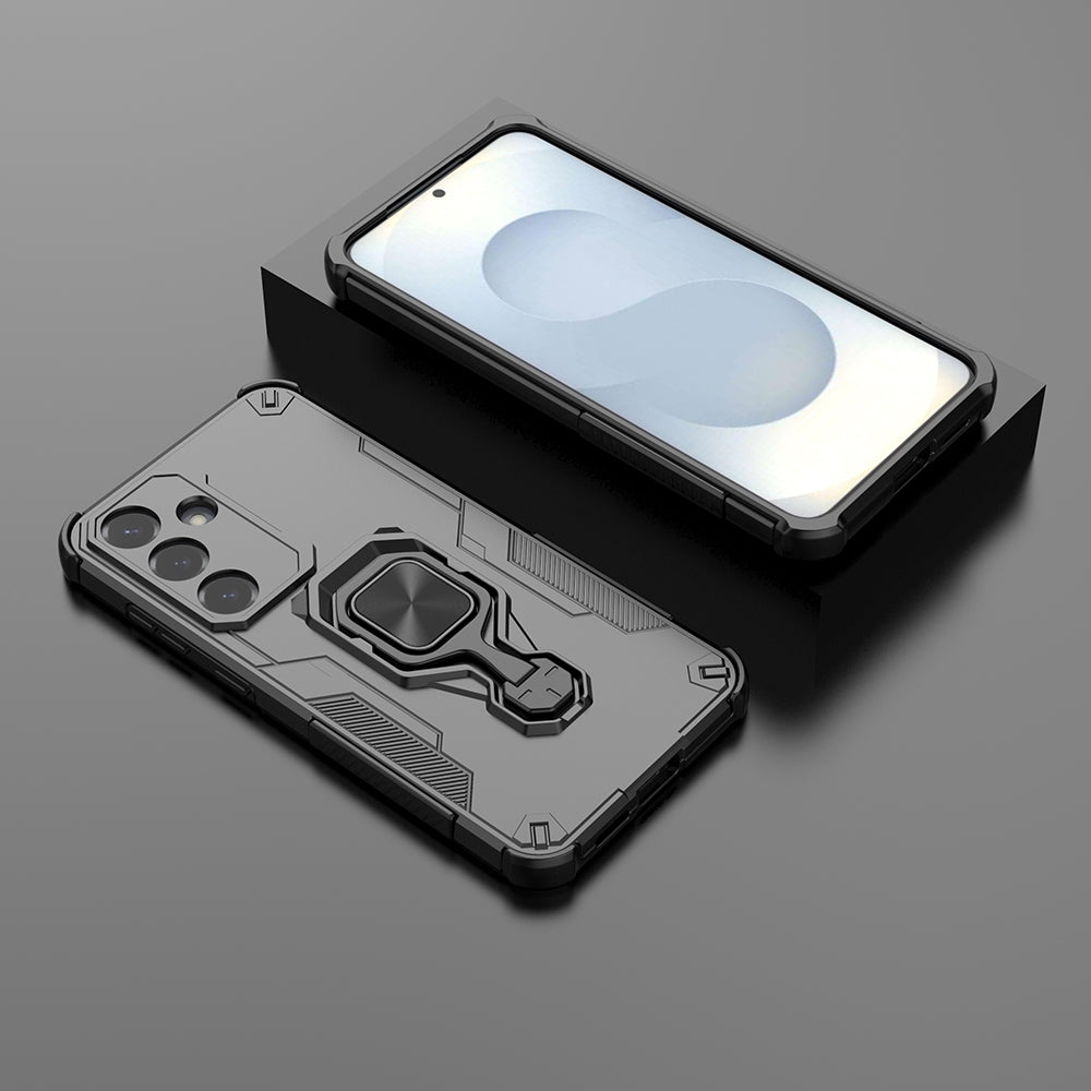 Hybrid Military Grade Armor Kickstand Rotating Ring Holder Case for Samsung Galaxy S25 Plus 5G