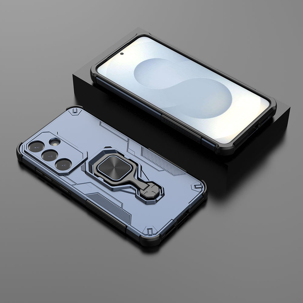 Hybrid Military Grade Armor Kickstand Rotating Ring Holder Case for Samsung Galaxy S25 Plus 5G