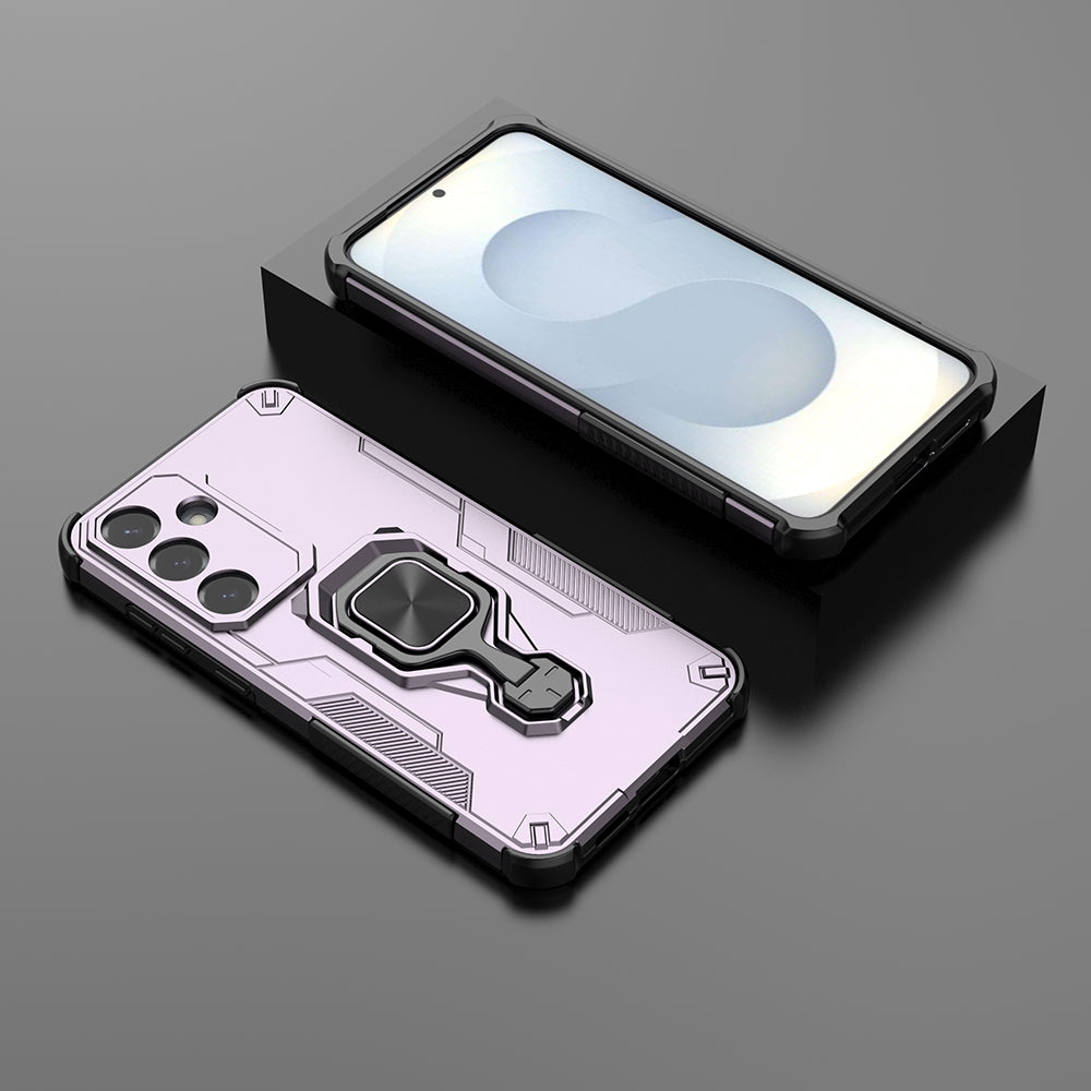 Hybrid Military Grade Armor Kickstand Rotating Ring Holder Case for Samsung Galaxy S25 Plus 5G
