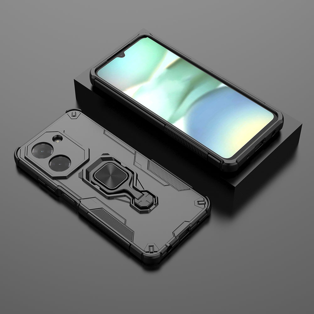 Hybrid Military Grade Armor Kickstand Rotating Ring Holder Case for Poco C71 4G / Mi Redmi A5 4G