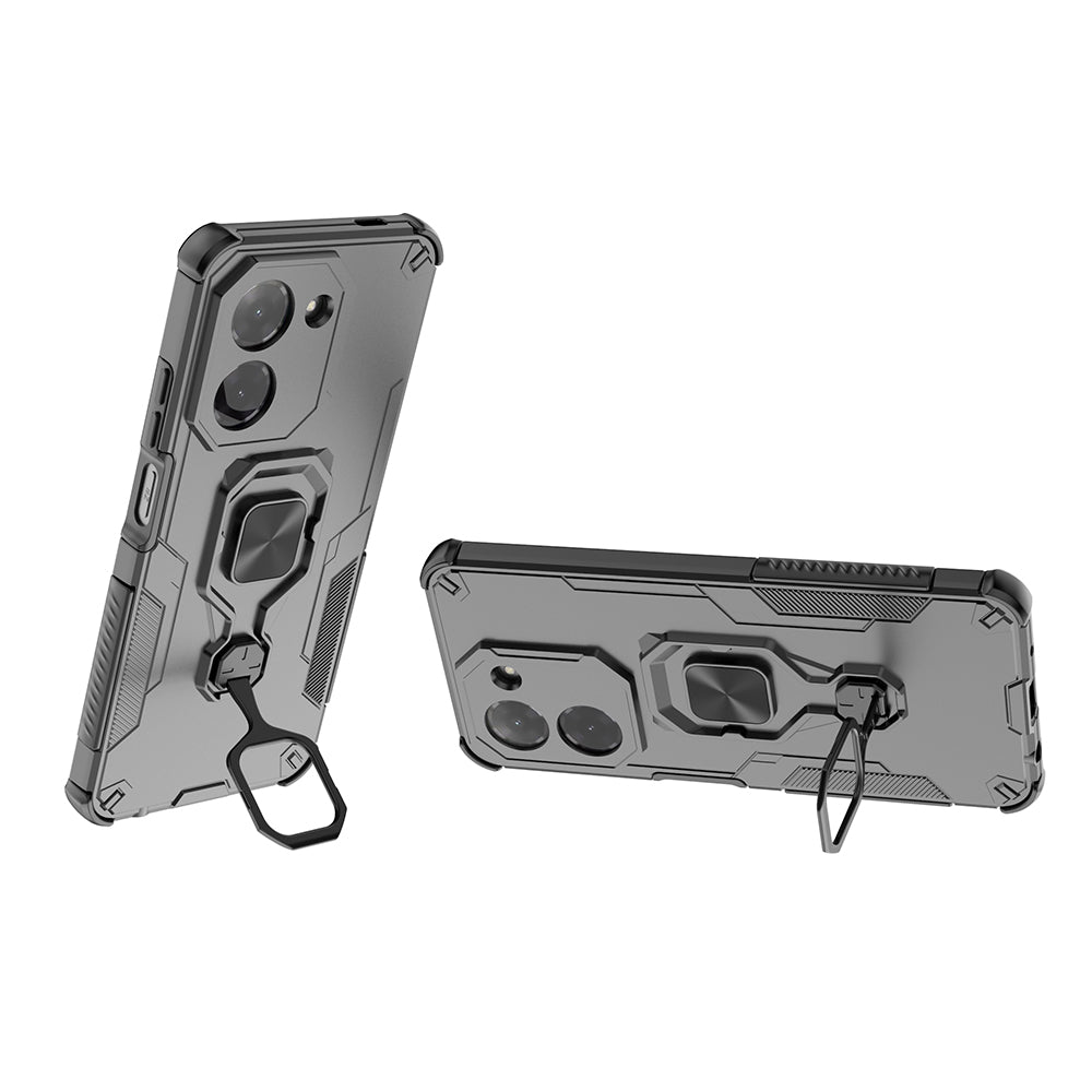 Hybrid Military Grade Armor Kickstand Rotating Ring Holder Case for Poco C71 4G / Mi Redmi A5 4G