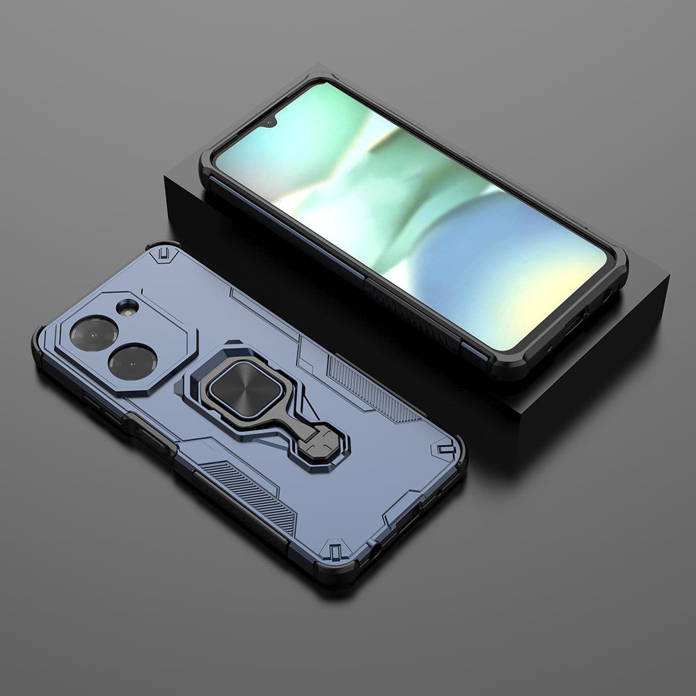 Hybrid Military Grade Armor Kickstand Rotating Ring Holder Case for Poco C71 4G / Mi Redmi A5 4G
