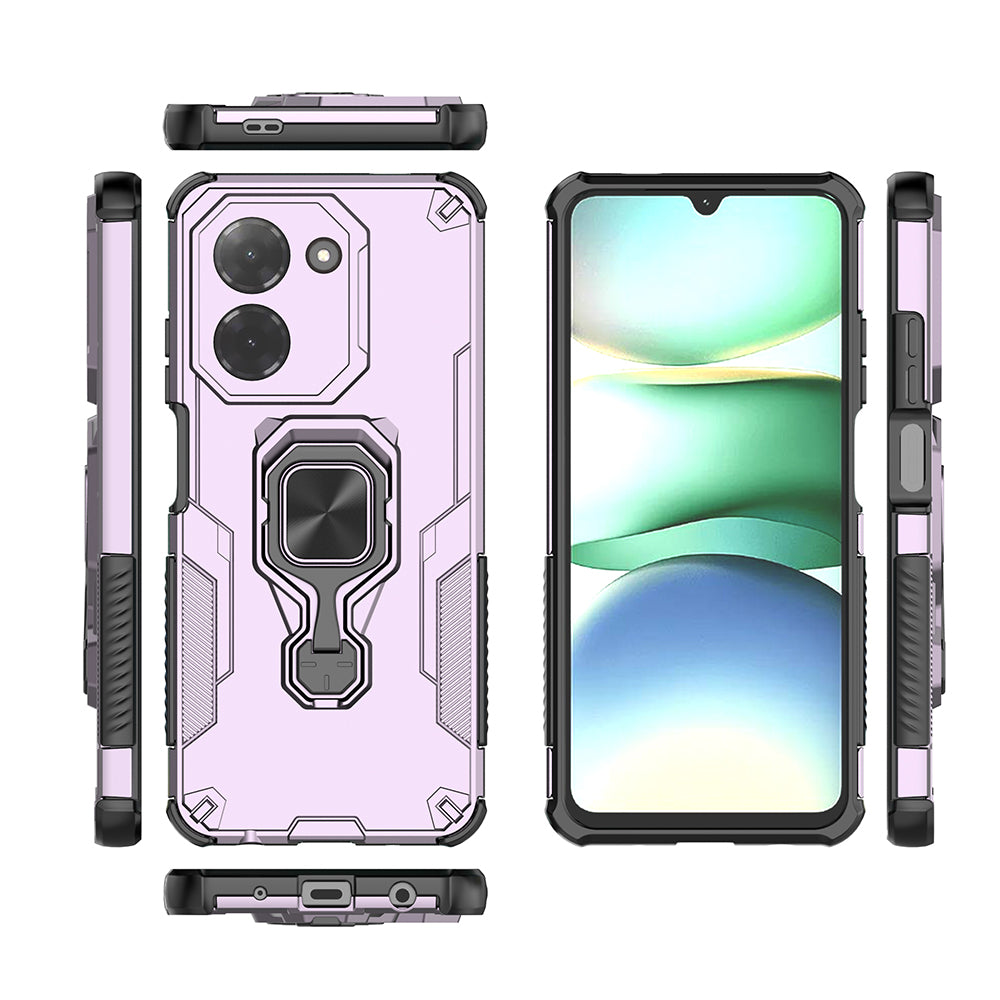Hybrid Military Grade Armor Kickstand Rotating Ring Holder Case for Poco C71 4G / Mi Redmi A5 4G