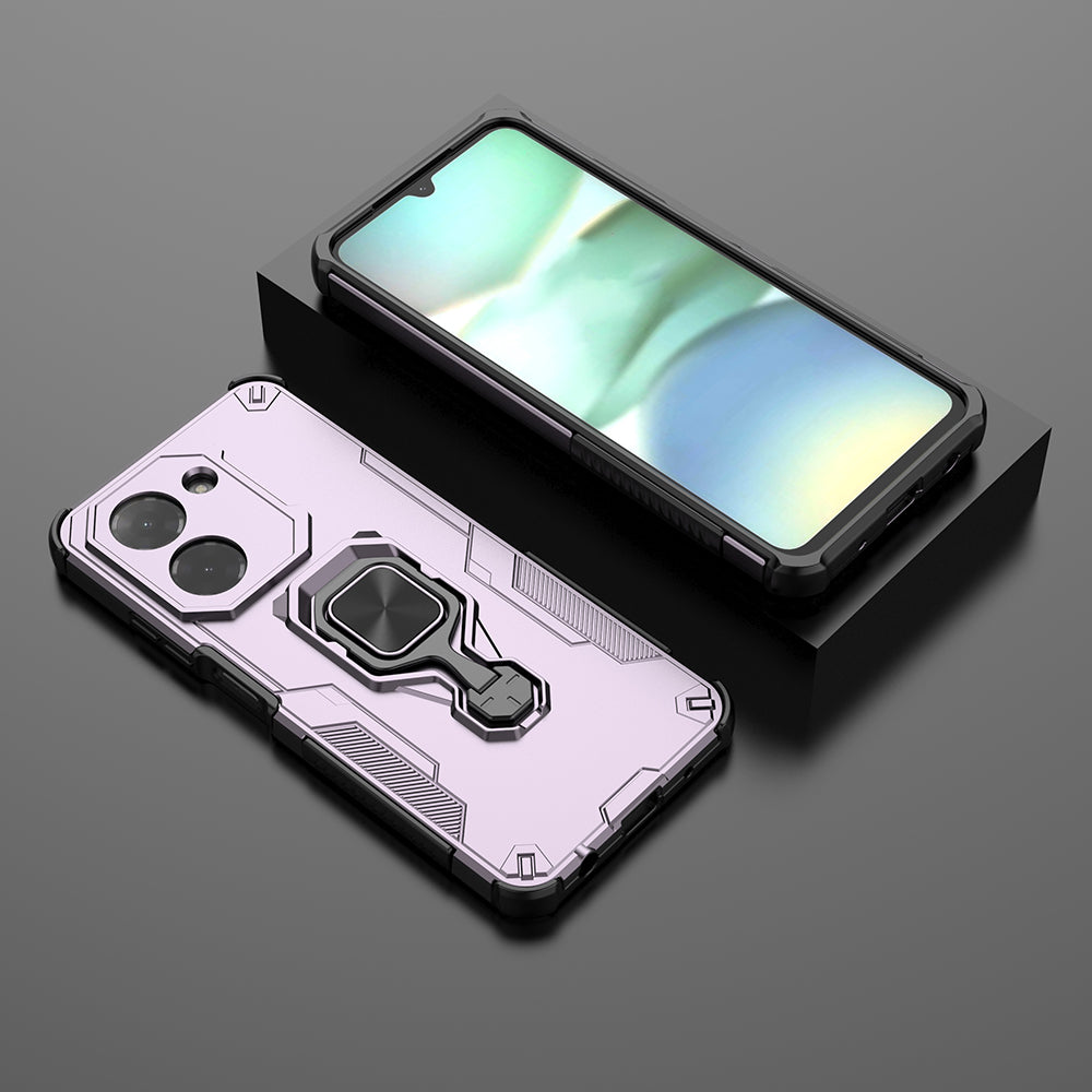 Hybrid Military Grade Armor Kickstand Rotating Ring Holder Case for Poco C71 4G / Mi Redmi A5 4G