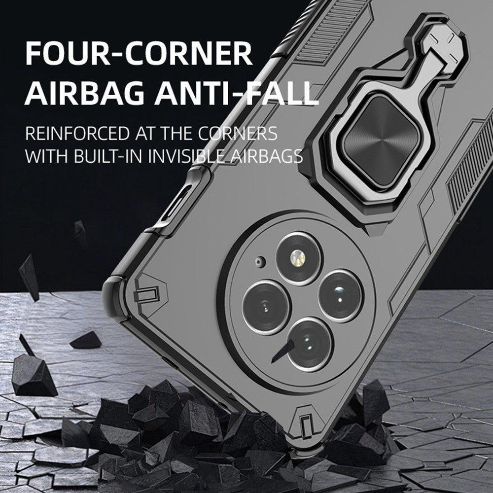 Hybrid Military Grade Armor Kickstand Rotating Ring Holder Case for OnePlus 13 5G