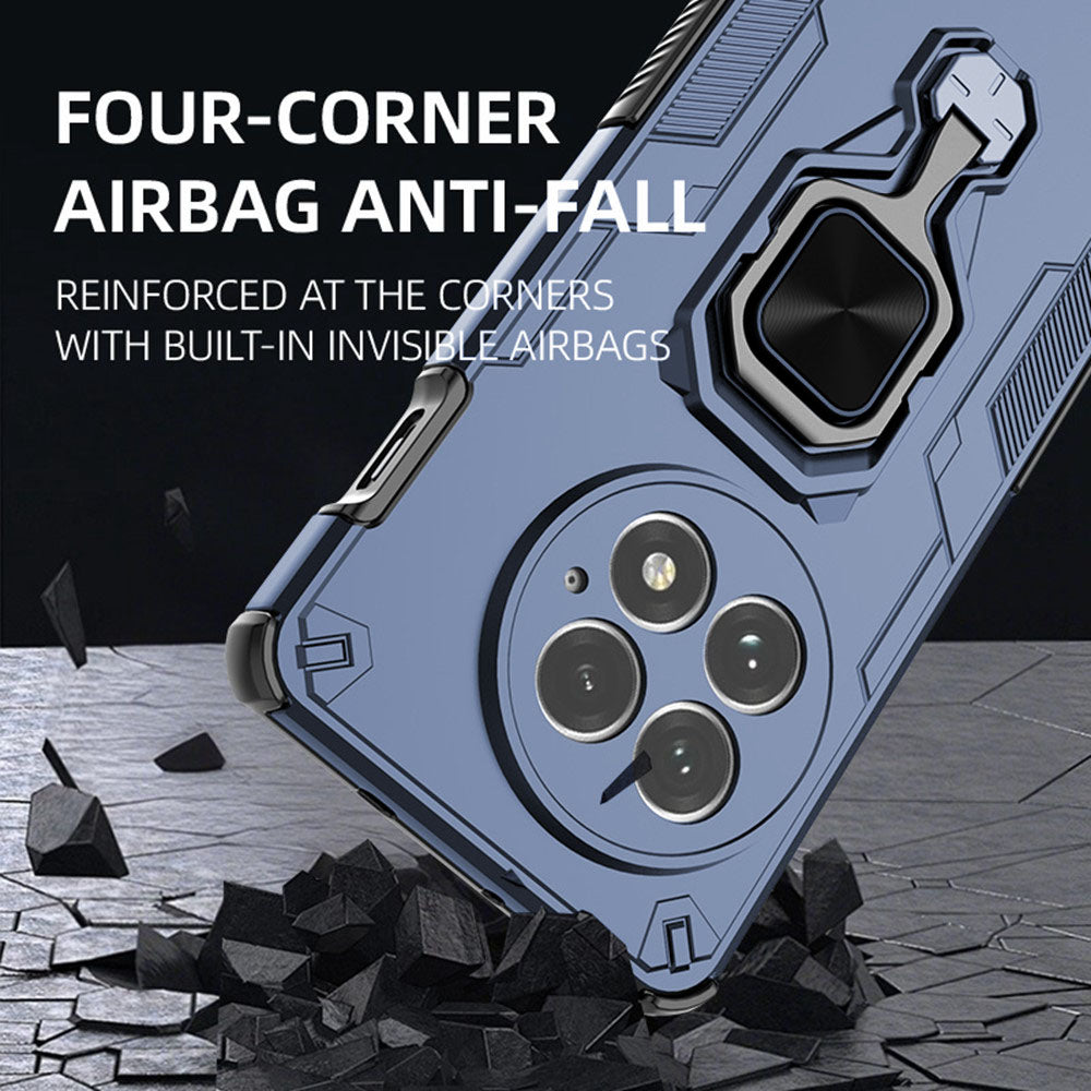 Hybrid Military Grade Armor Kickstand Rotating Ring Holder Case for OnePlus 13 5G