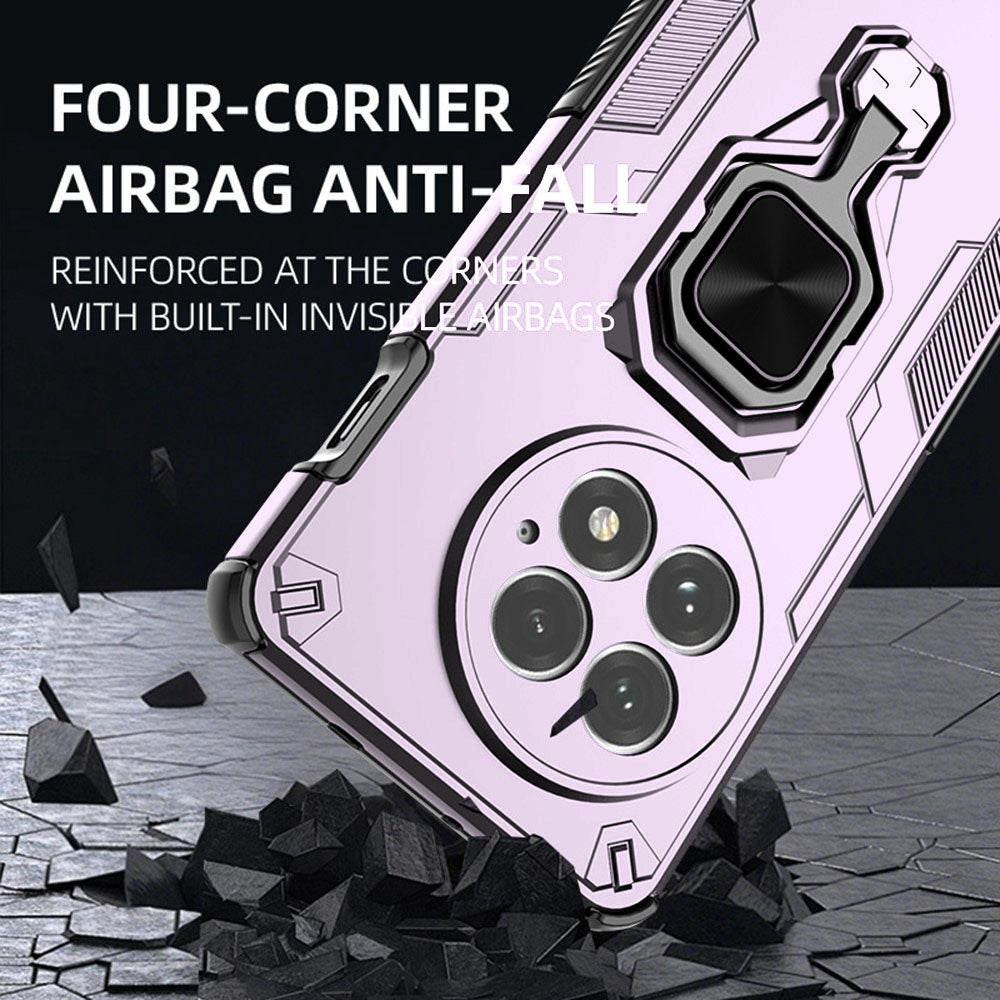 Hybrid Military Grade Armor Kickstand Rotating Ring Holder Case for OnePlus 13 5G